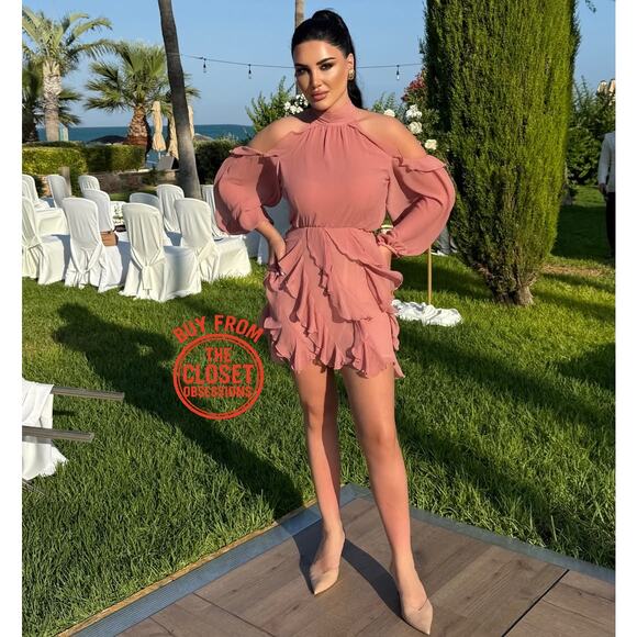 ZARA BLOGGER FAVE!!! High Collar Mini Dress NWT LAST ONE!!! - Picture 6 of 16